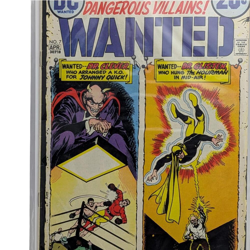 Vintage 1972 DC Comics Wanted No. 7 Comic Book